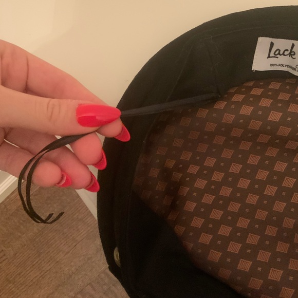 LACK OF COLOUR Lola Black Suede Conductor Cap Women’s LIKE NEW Worn 1X One Size - Picture 14 of 16